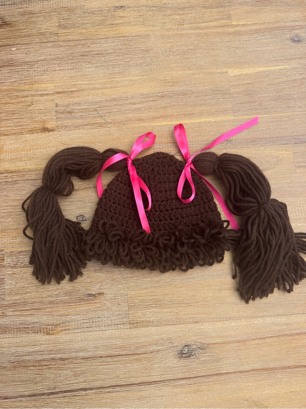 Kids Crochet cabbage patch doll pigtail wig 6-12months